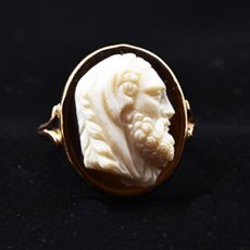 画像6: 9ct,ストーンカメオリング (6)