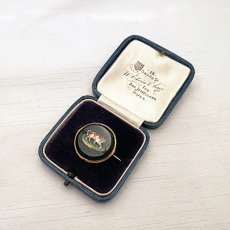 画像6:  ゴールド・ローマンモザイクブローチ (6)