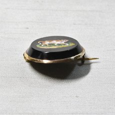 画像3:  ゴールド・ローマンモザイクブローチ (3)