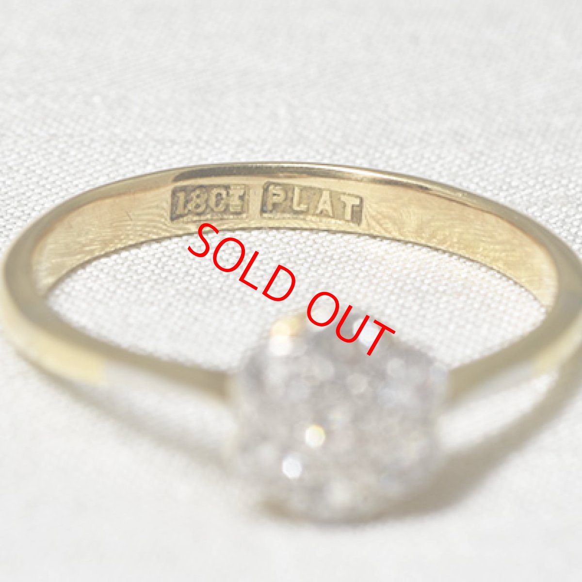 画像7: Sold 18ct,pt,ダイヤモンドリング (7)