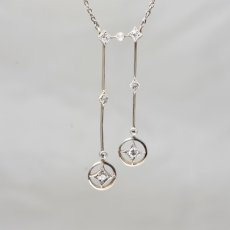 画像1: Sold ゴールド・（pt.）・ダイヤモンド・ネグリジェネックレス (1)