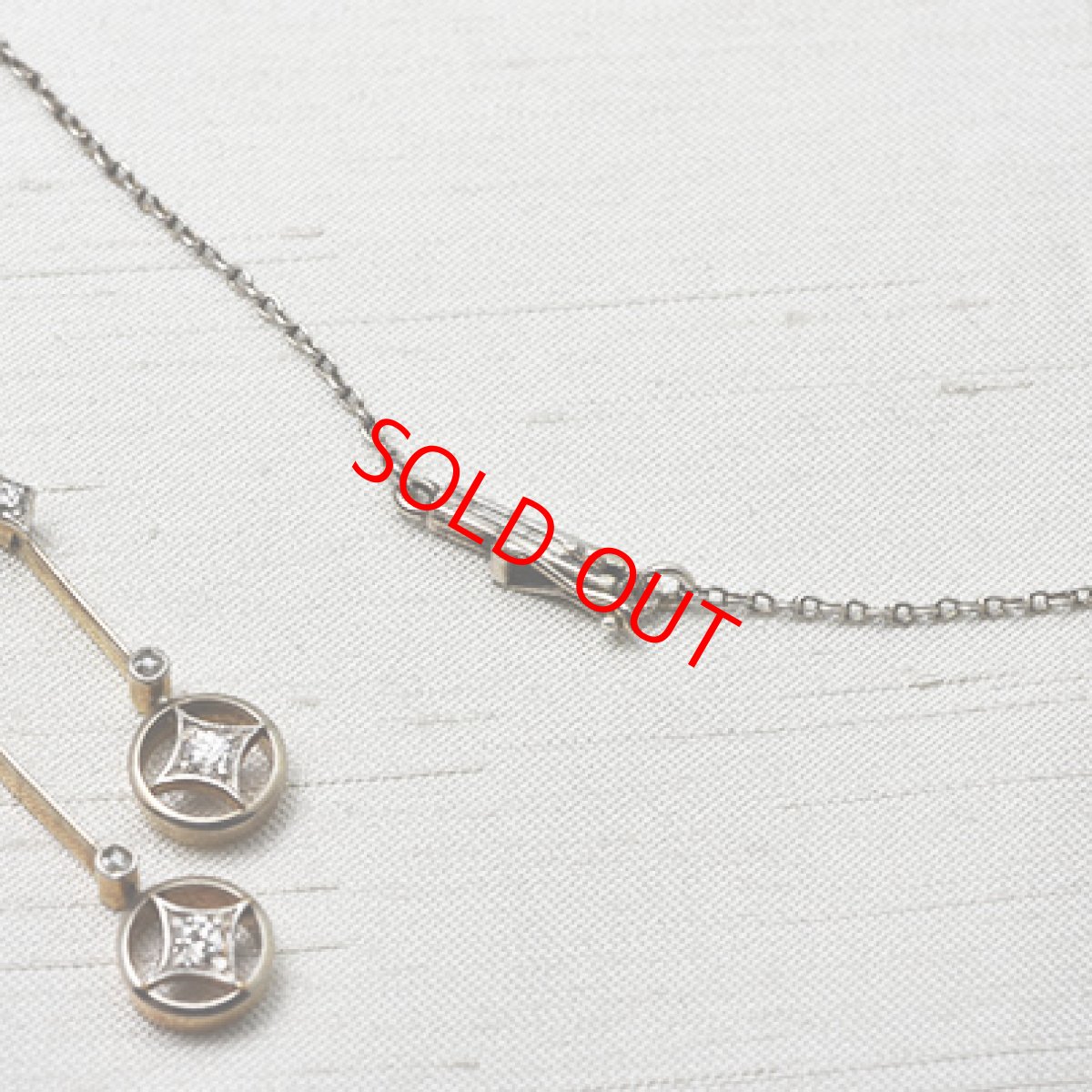 画像6: Sold ゴールド・（pt.）・ダイヤモンド・ネグリジェネックレス (6)