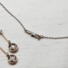 画像6: Sold ゴールド・（pt.）・ダイヤモンド・ネグリジェネックレス (6)