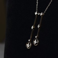 画像8: Sold ゴールド・（pt.）・ダイヤモンド・ネグリジェネックレス (8)