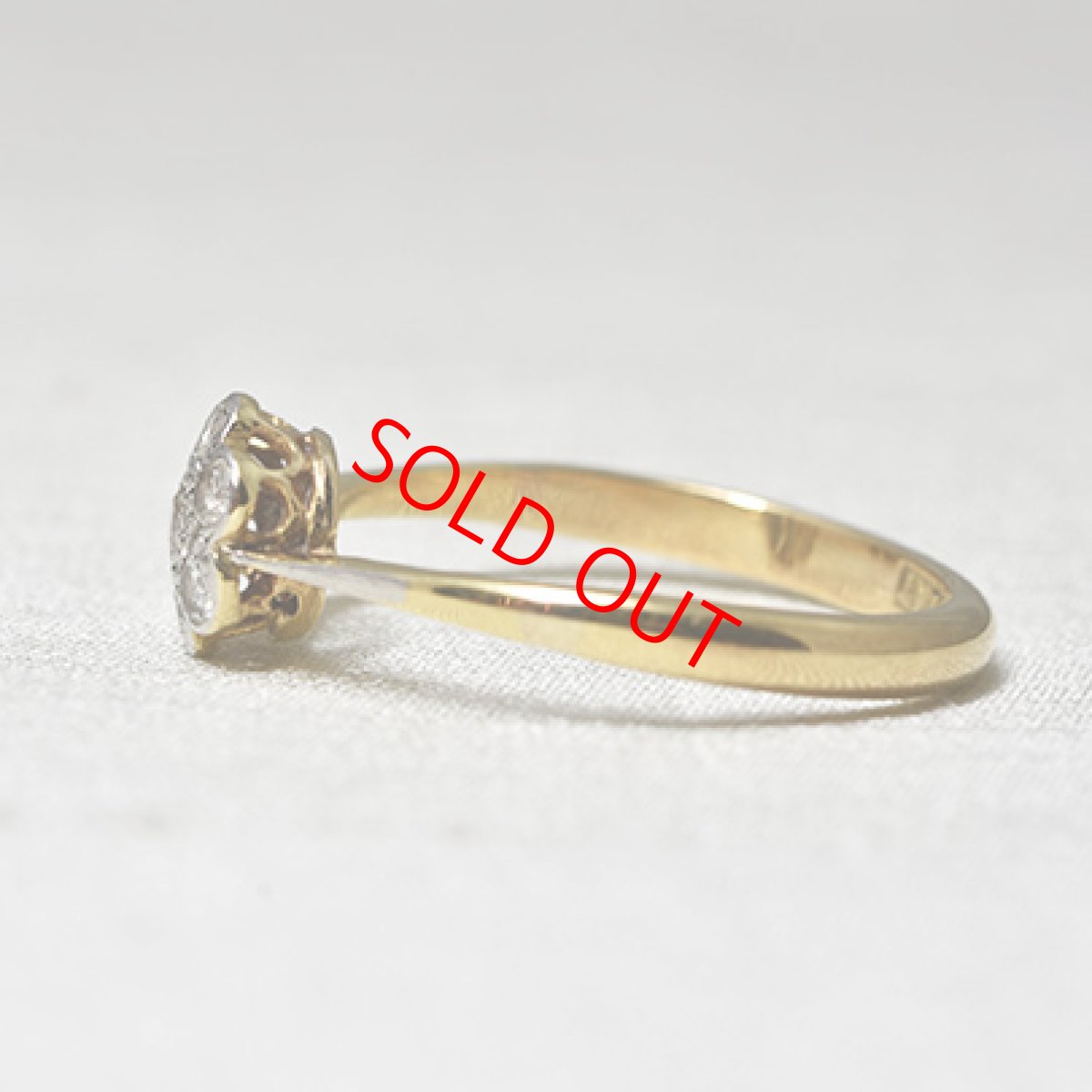 画像3: Sold 18ct,pt,ダイヤモンドリング (3)