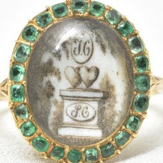 画像7: Sold 14ct,エメラルド・モーニングリング (7)