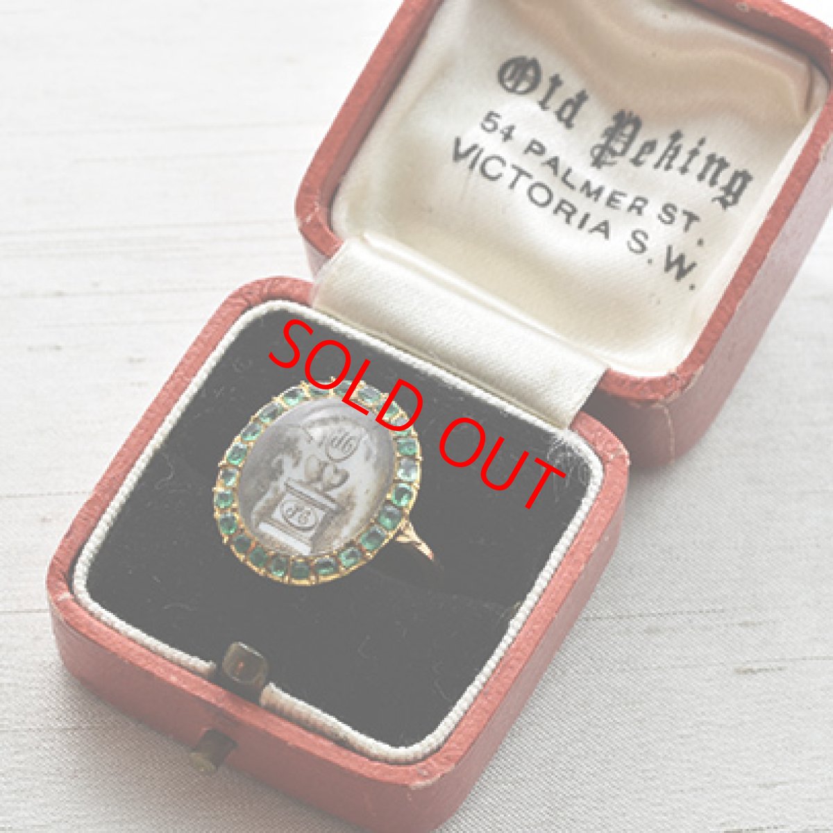 画像8: Sold 14ct,エメラルド・モーニングリング (8)