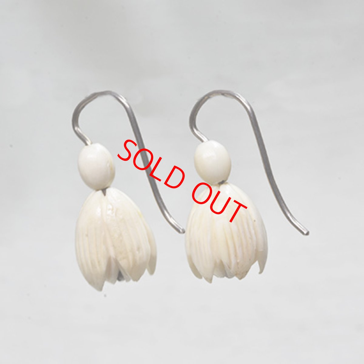 画像3: sold Sv,アイヴォリーイヤリング (3)