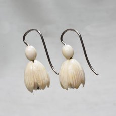 画像3: sold Sv,アイヴォリーイヤリング (3)