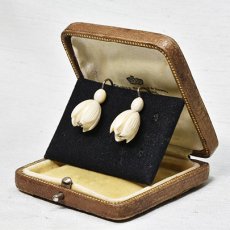 画像5: sold Sv,アイヴォリーイヤリング (5)