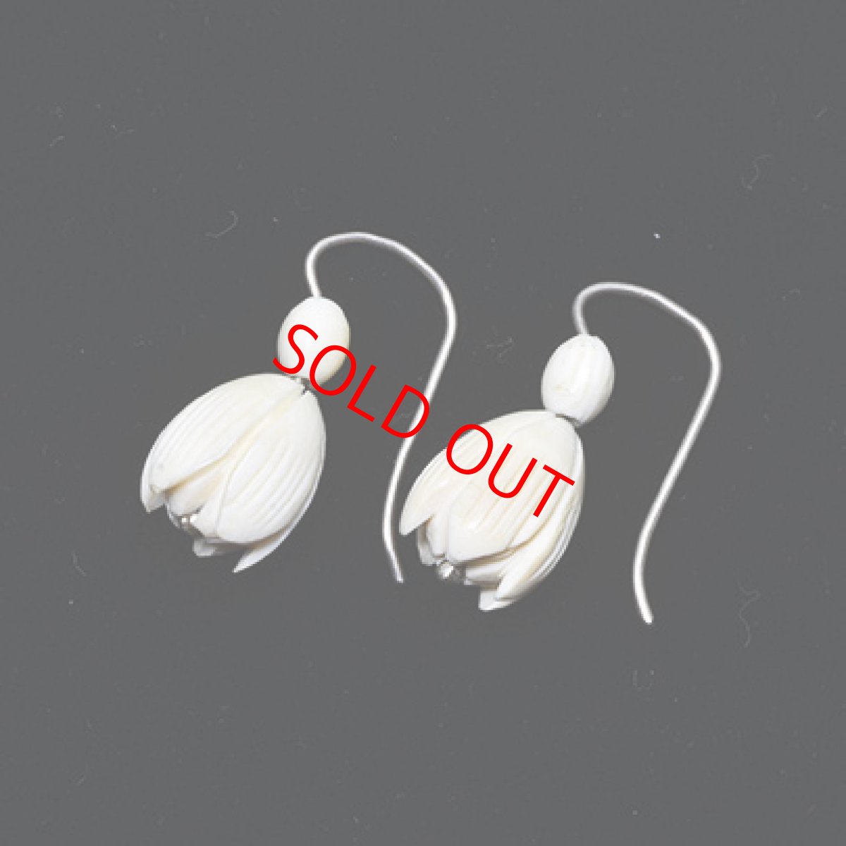 画像6: sold Sv,アイヴォリーイヤリング (6)
