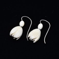 画像6: sold Sv,アイヴォリーイヤリング (6)