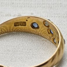 画像7: Sold 18ct,ダイヤモンド・サファイアリング (7)