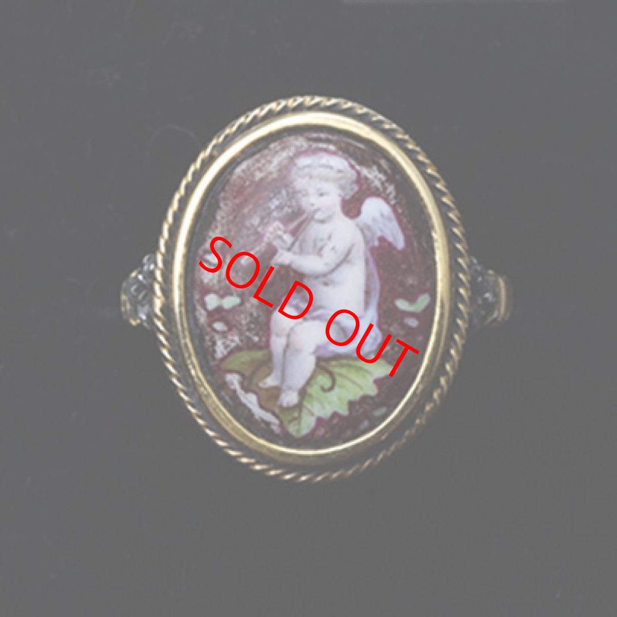 画像8: Sold 18ct,シルバー・エナメルリング (8)