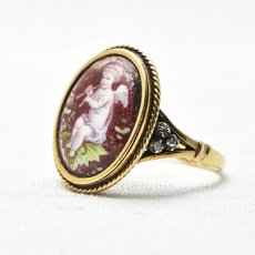 画像2: Sold 18ct,シルバー・エナメルリング (2)