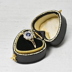 画像7: Sold ゴールド・（pt）・サファイア・ダイヤモンドリング (7)