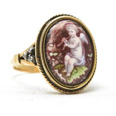 画像6: Sold 18ct,シルバー・エナメルリング (6)