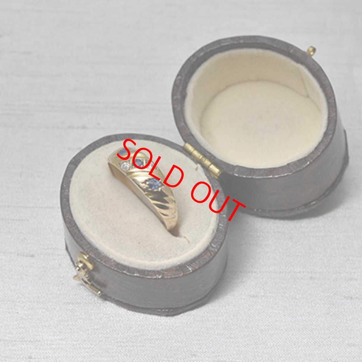 画像9: Sold 18ct,ダイヤモンド・サファイアリング (9)