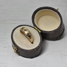 画像9: Sold 18ct,ダイヤモンド・サファイアリング (9)