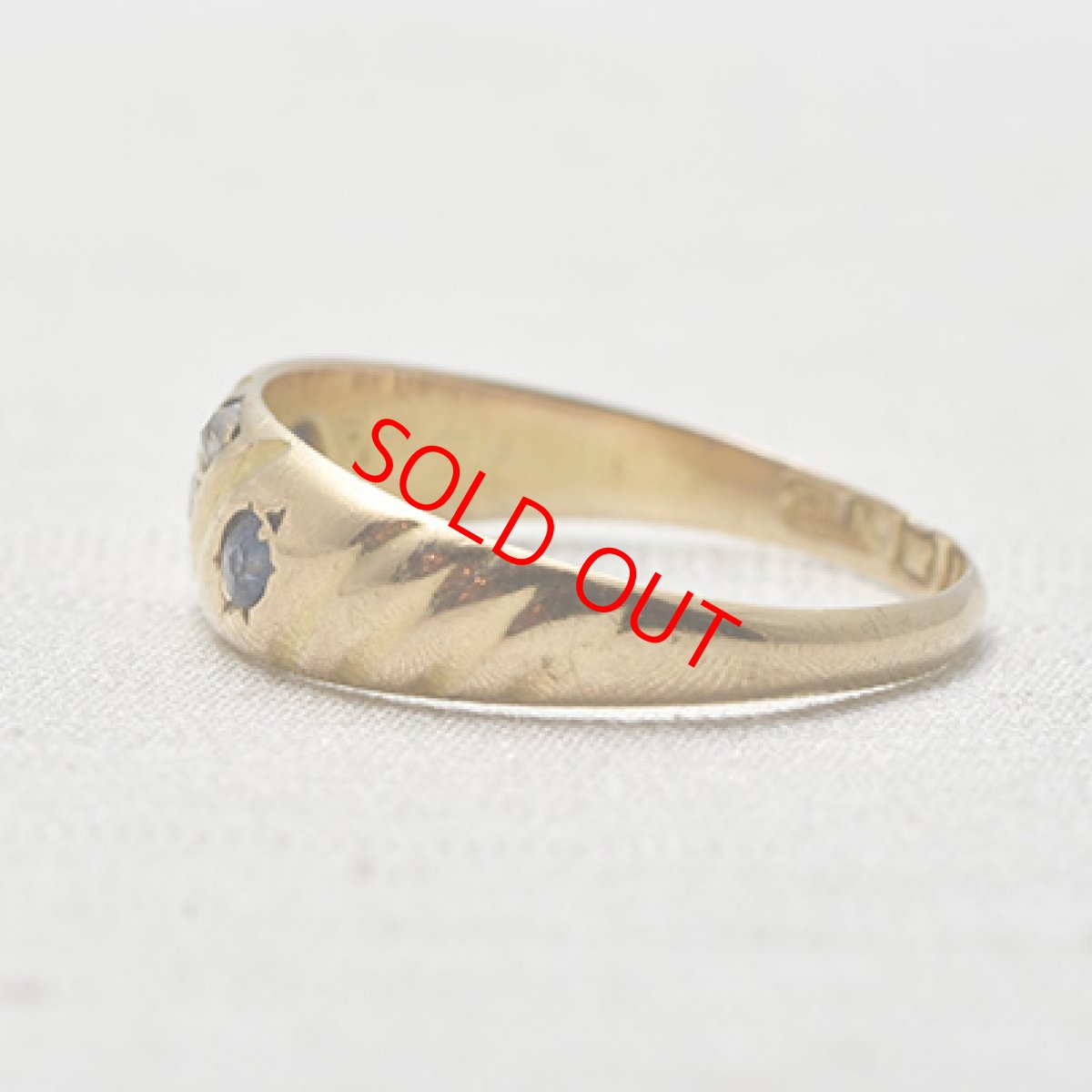 画像3: Sold 18ct,ダイヤモンド・サファイアリング (3)