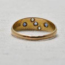 画像4: Sold 18ct,ダイヤモンド・サファイアリング (4)