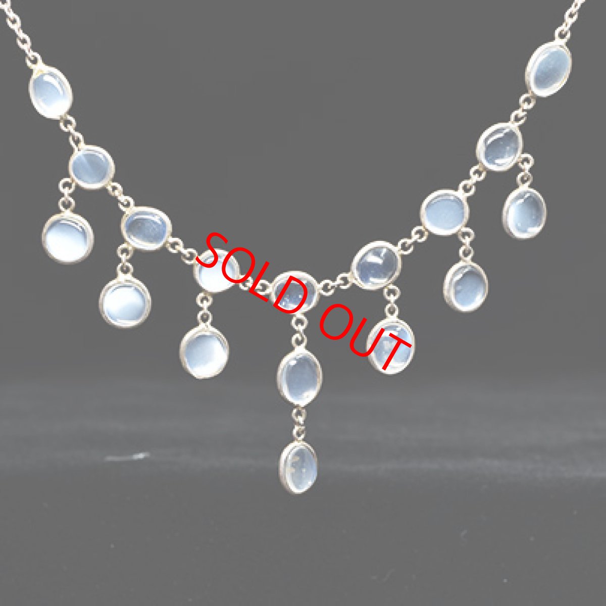 画像2: sold Sv. ムーンストーンネックレス  (2)