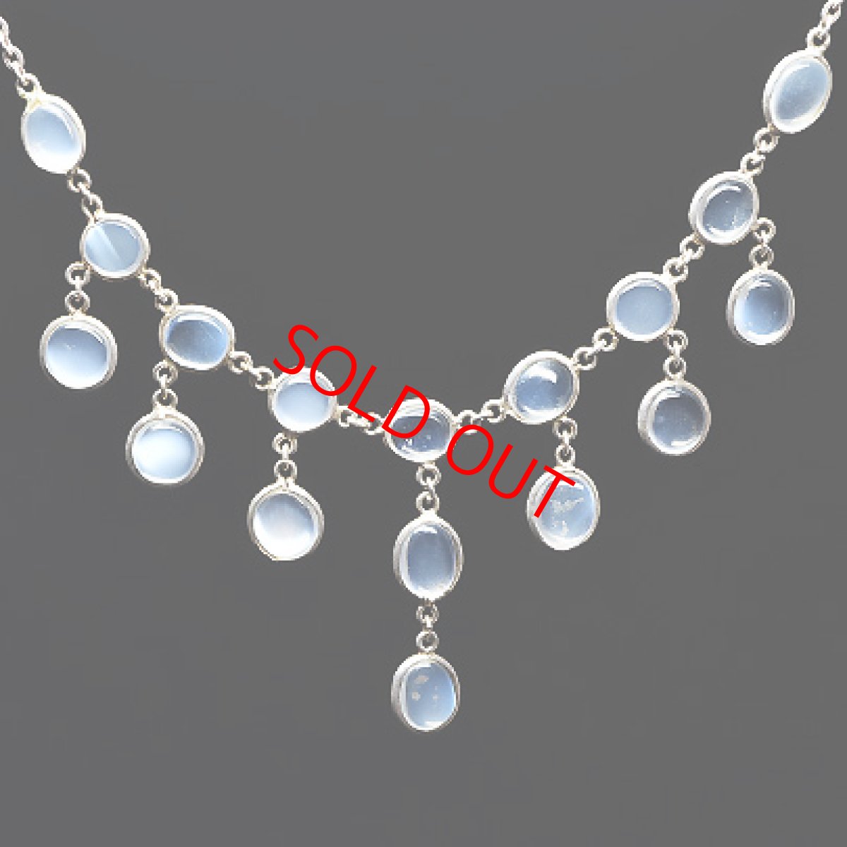 画像1: sold Sv. ムーンストーンネックレス  (1)