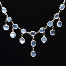 画像1: sold Sv. ムーンストーンネックレス  (1)