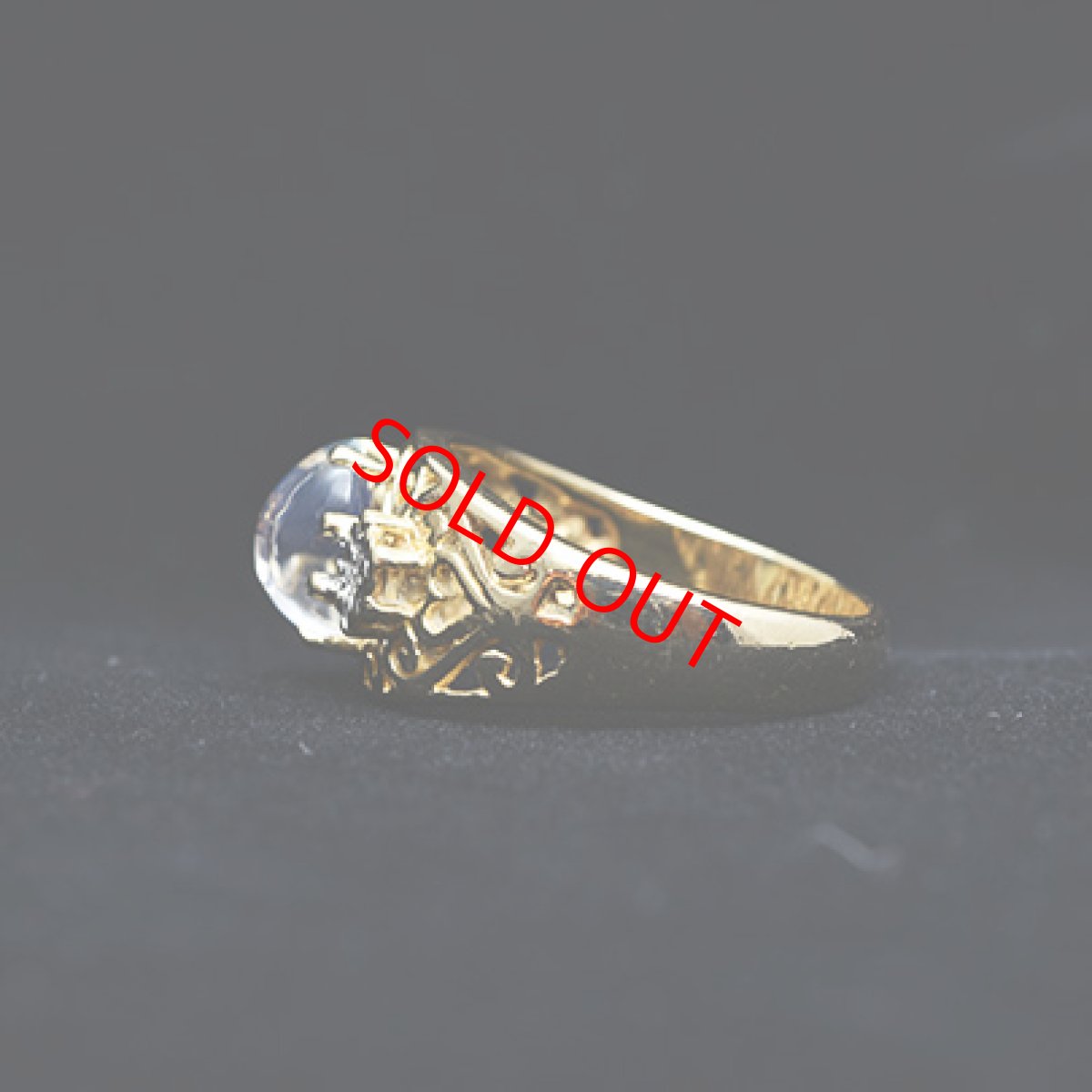 画像3: Sold９ct.ラブラドライト ダイヤリング (3)