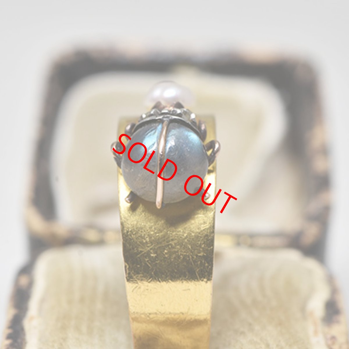 画像6: Sold 18ct,ラブラドライト・ダイヤモンドリング (6)