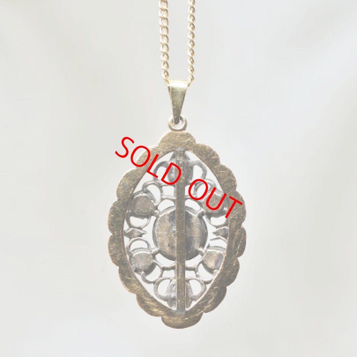 画像3: Sold ゴールド・シルバー・ダイヤモンドペンダント (3)