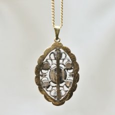 画像3: Sold ゴールド・シルバー・ダイヤモンドペンダント (3)