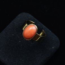 画像7: ゴールド・コラルリング (7)