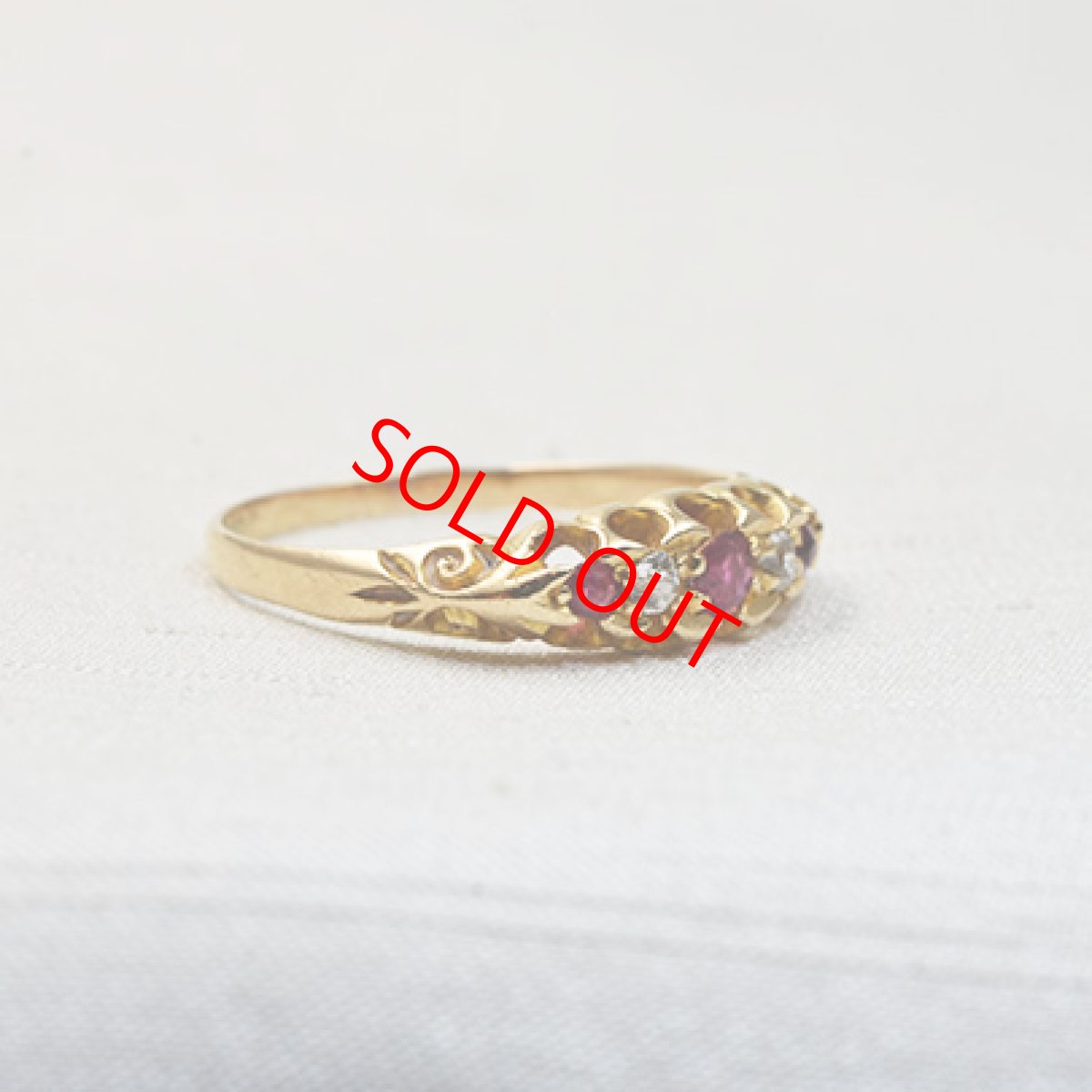 画像5: Sold 18ct,ルビー ダイヤモンドリング (5)