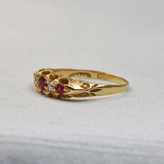 画像3: Sold 18ct,ルビー ダイヤモンドリング (3)