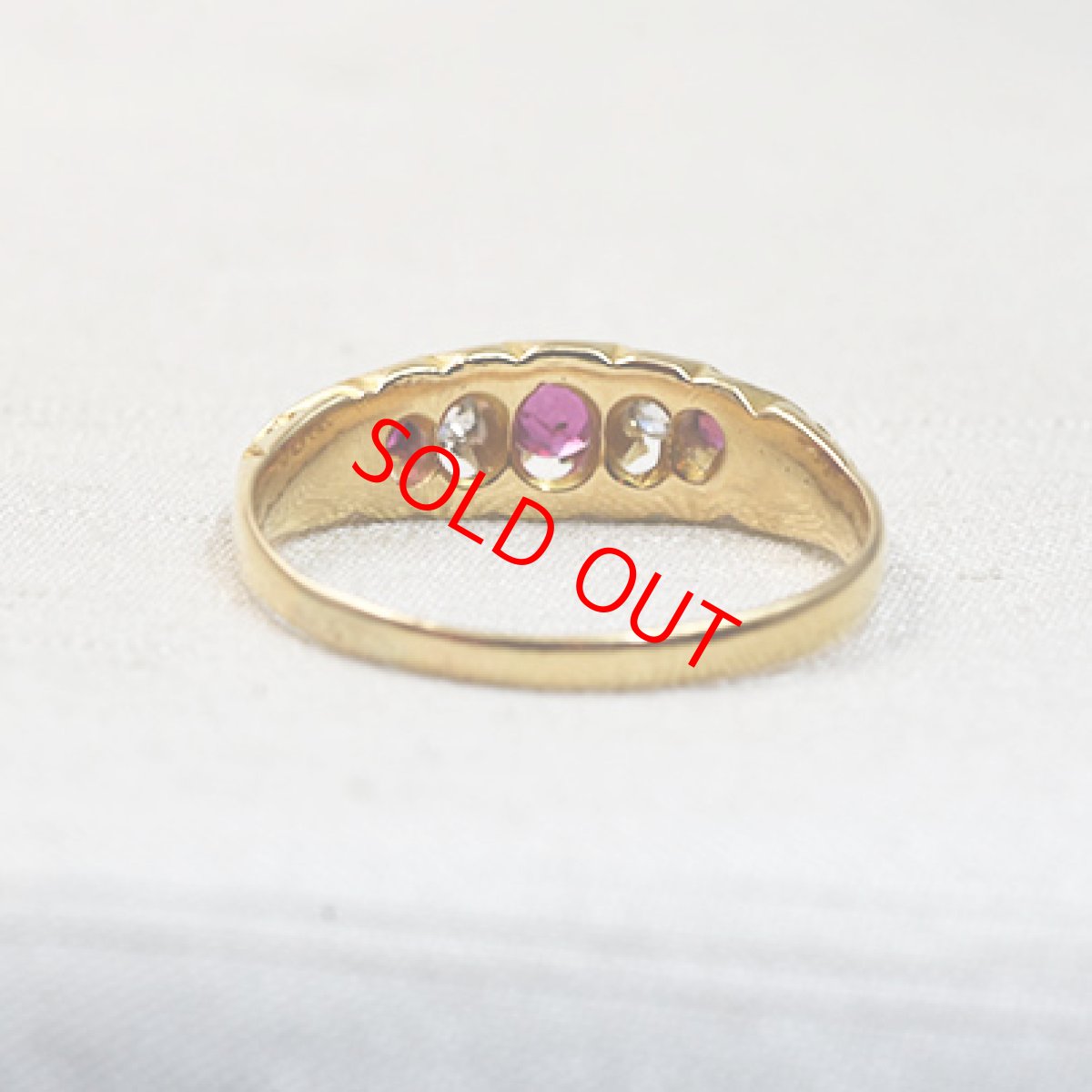 画像4: Sold 18ct,ルビー ダイヤモンドリング (4)