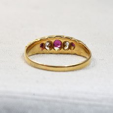 画像4: Sold 18ct,ルビー ダイヤモンドリング (4)