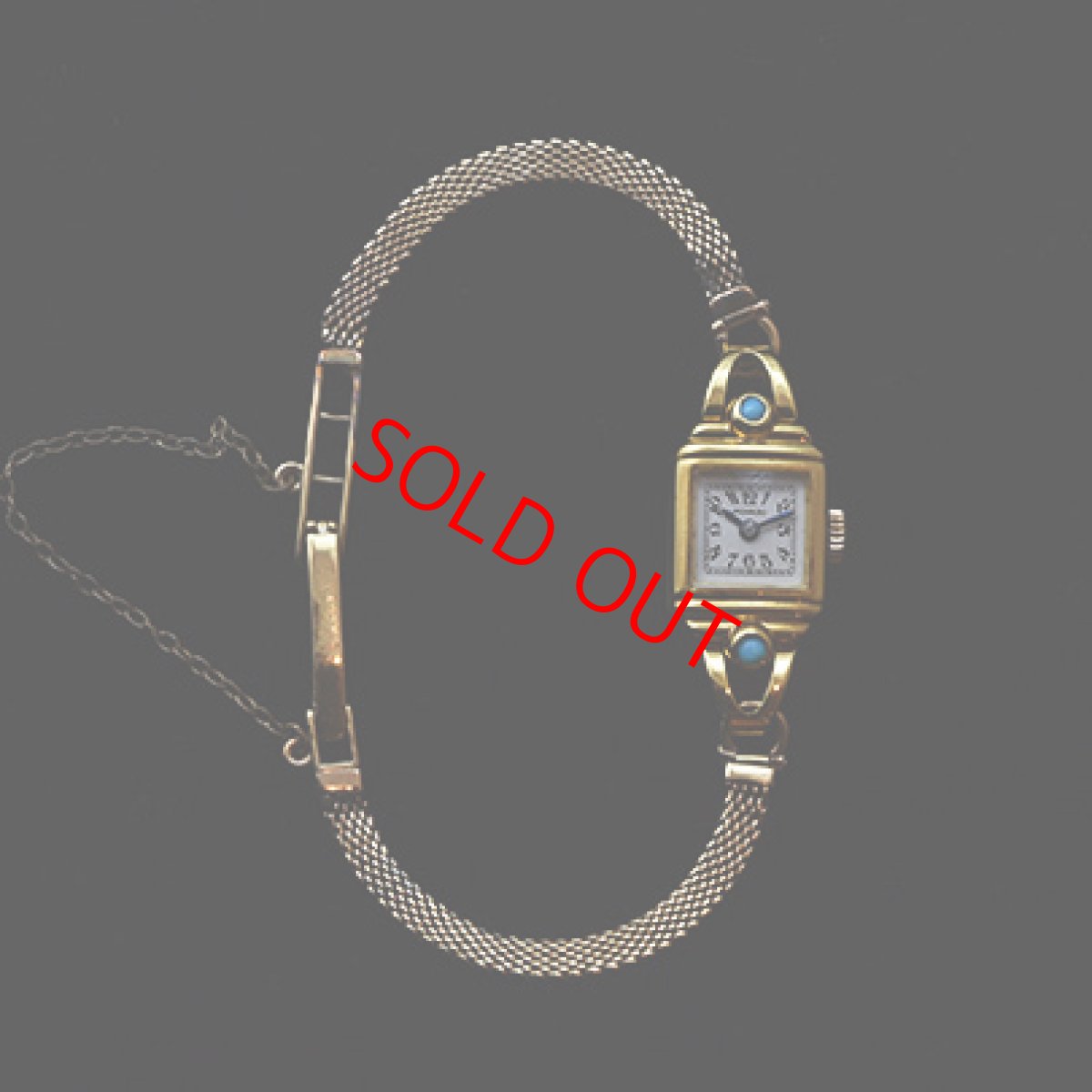 画像7:  Sold 18ct・ターコイズ・MOVADOリストウォッチ (7)