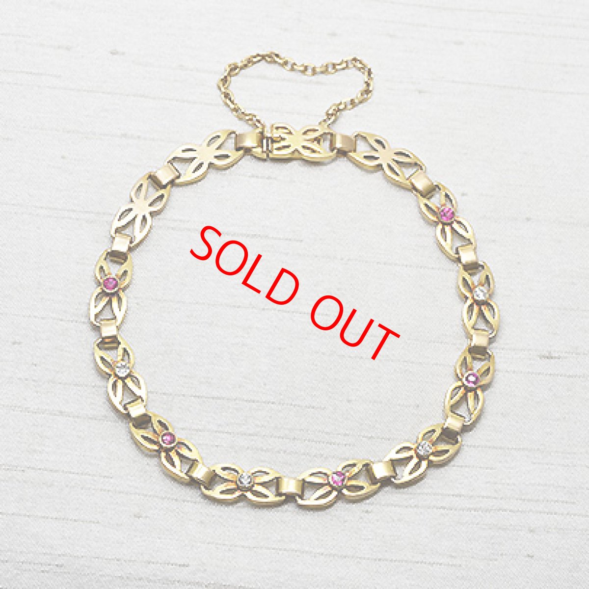 画像1: Sold 14ct.ルビーダイヤモンドブレスレット (1)