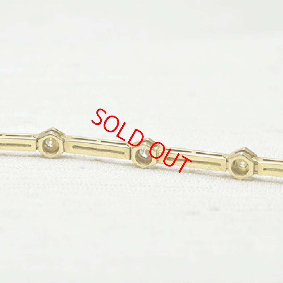 画像5: Sold 18ct.ダイヤモンドブレスレット (5)