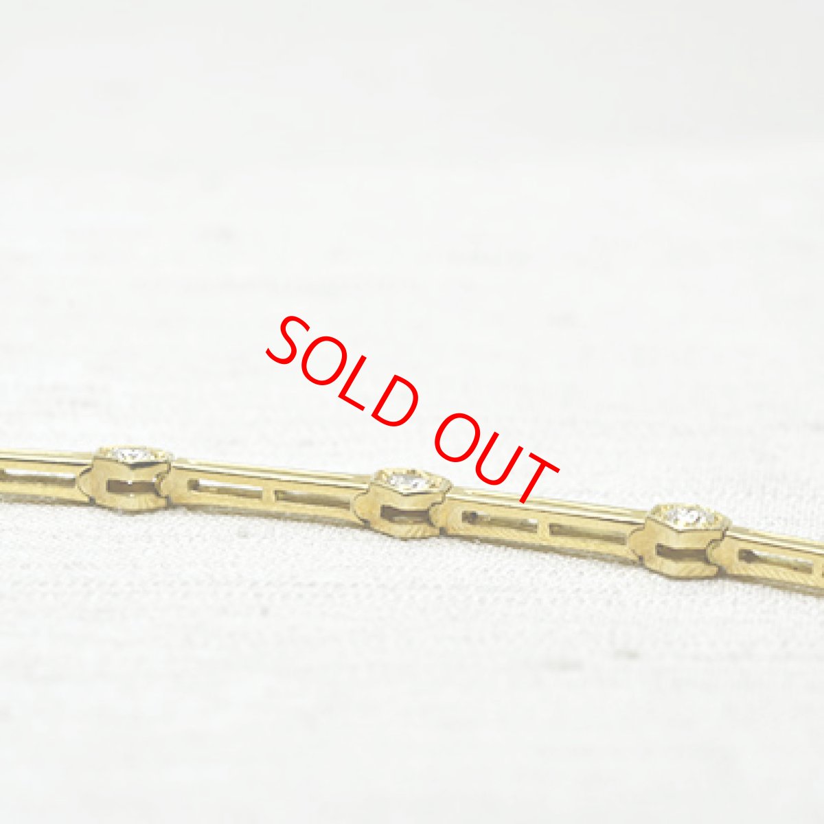 画像4: Sold 18ct.ダイヤモンドブレスレット (4)