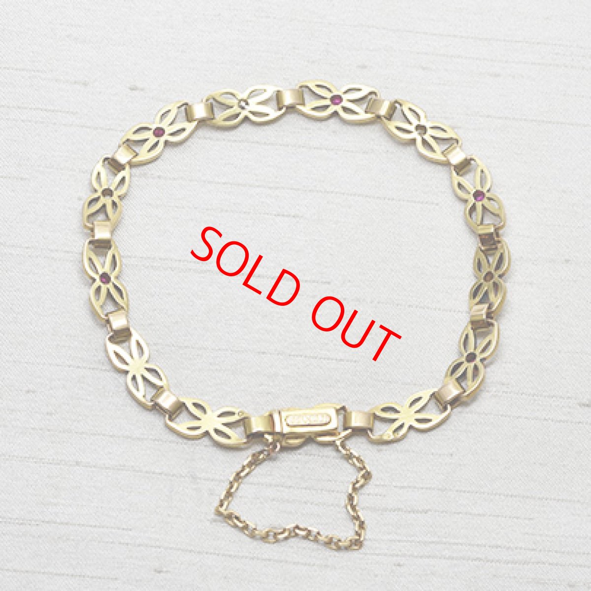 画像2: Sold 14ct.ルビーダイヤモンドブレスレット (2)