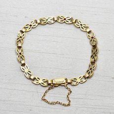 画像2: Sold 14ct.ルビーダイヤモンドブレスレット (2)