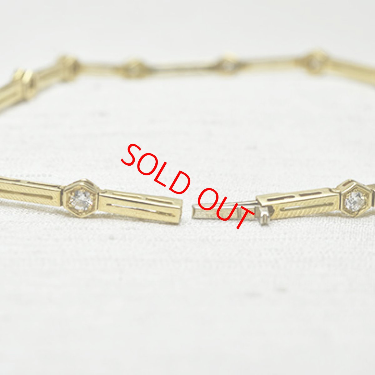 画像3: Sold 18ct.ダイヤモンドブレスレット (3)