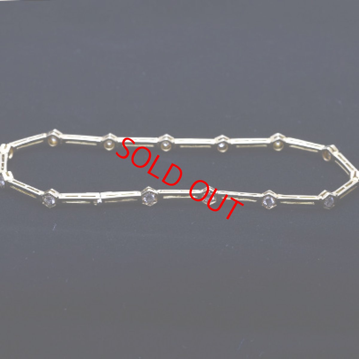 画像6: Sold 18ct.ダイヤモンドブレスレット (6)