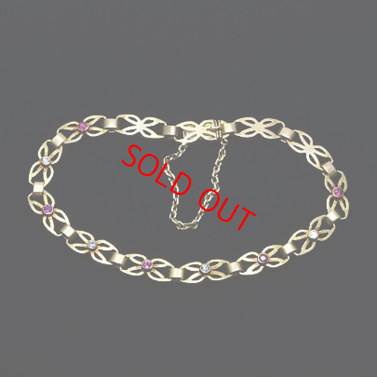 画像5: Sold 14ct.ルビーダイヤモンドブレスレット (5)