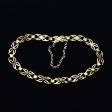 画像5: Sold 14ct.ルビーダイヤモンドブレスレット (5)