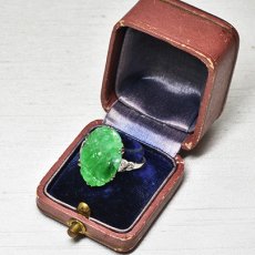 画像8: Sold 18ct,pt,翡翠・ダイヤモンドリング (8)