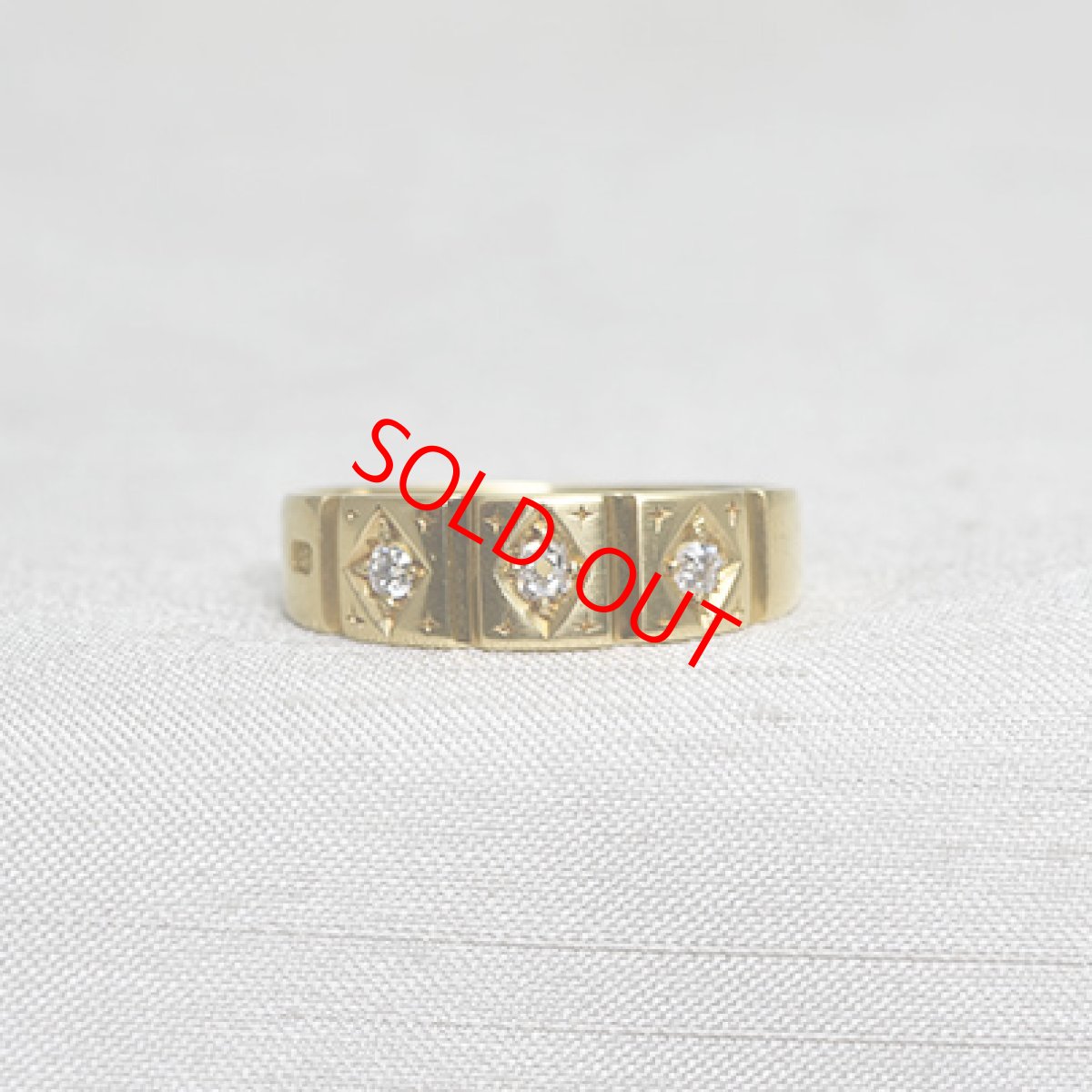 画像1: Sold 18ct,ダイヤモンドリング (1)