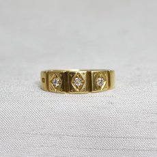画像1: Sold 18ct,ダイヤモンドリング (1)